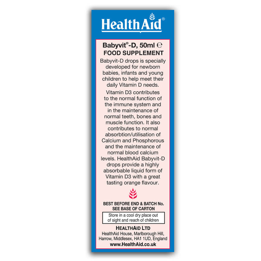 HealthAid Babyvit®- D Drops