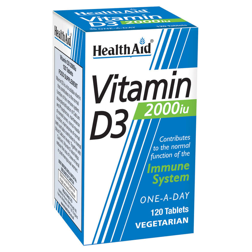HealthAid Vitamin D3 2000iu Tablets