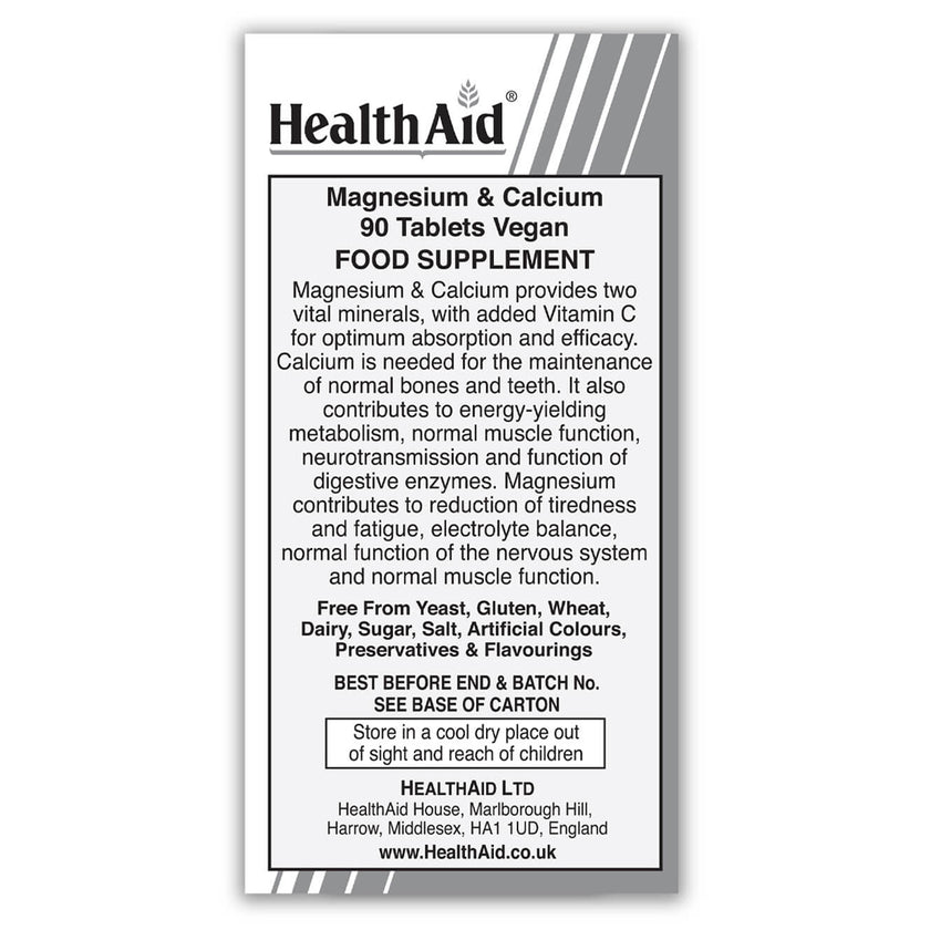 HealthAid Magnesium & Calcium Tablets