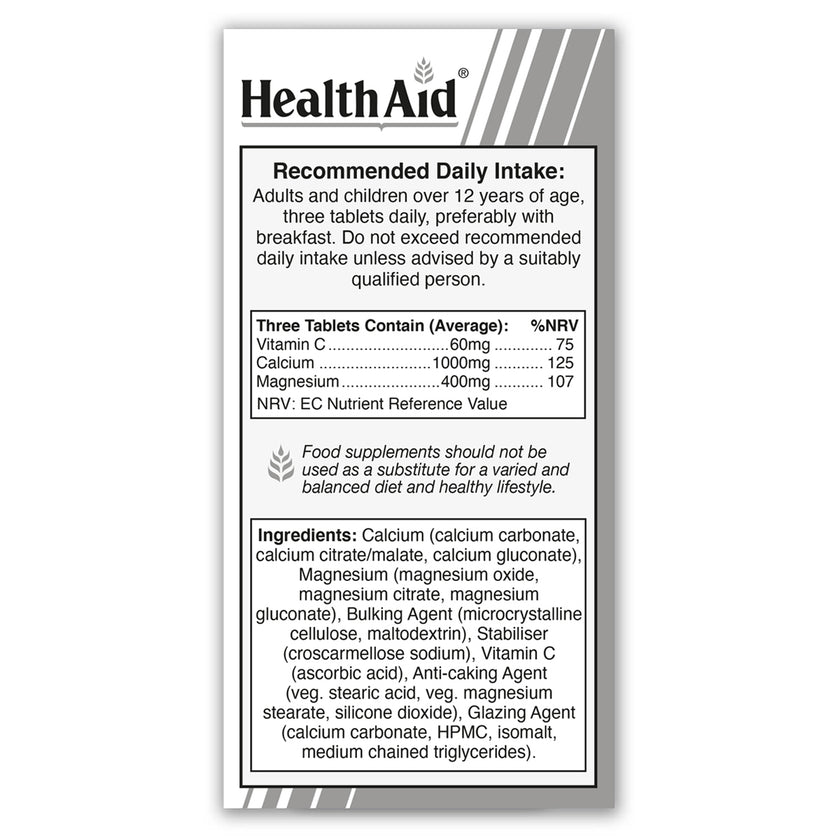HealthAid Magnesium & Calcium Tablets