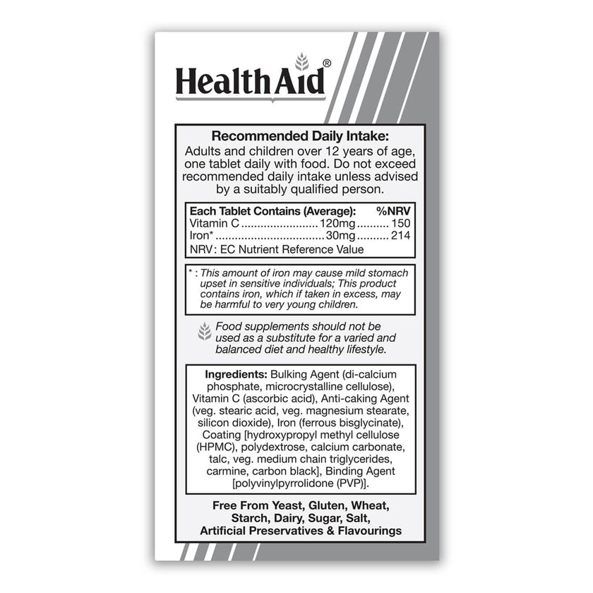 HealthAid Iron Bisglycinate Tablets