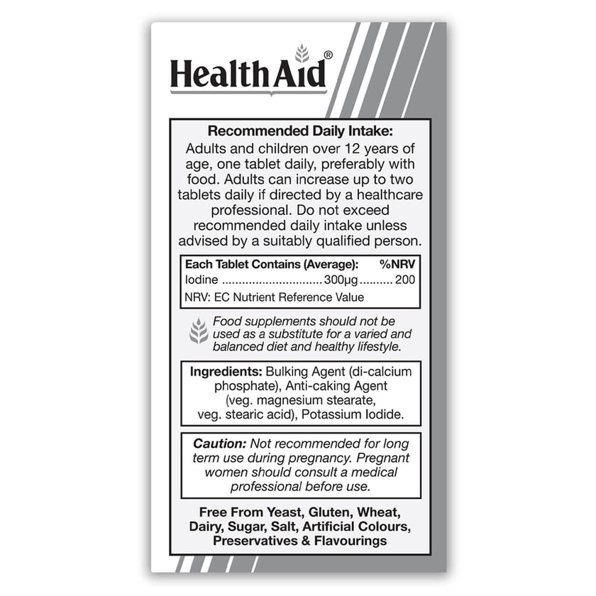 HealthAid Iodine 300µg Tablets