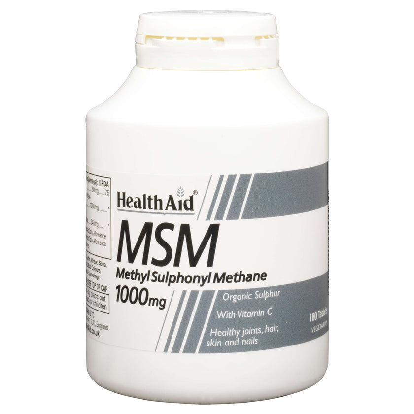 HealthAid MSM 1000mg (MethylSulphonylMethane) Tablets