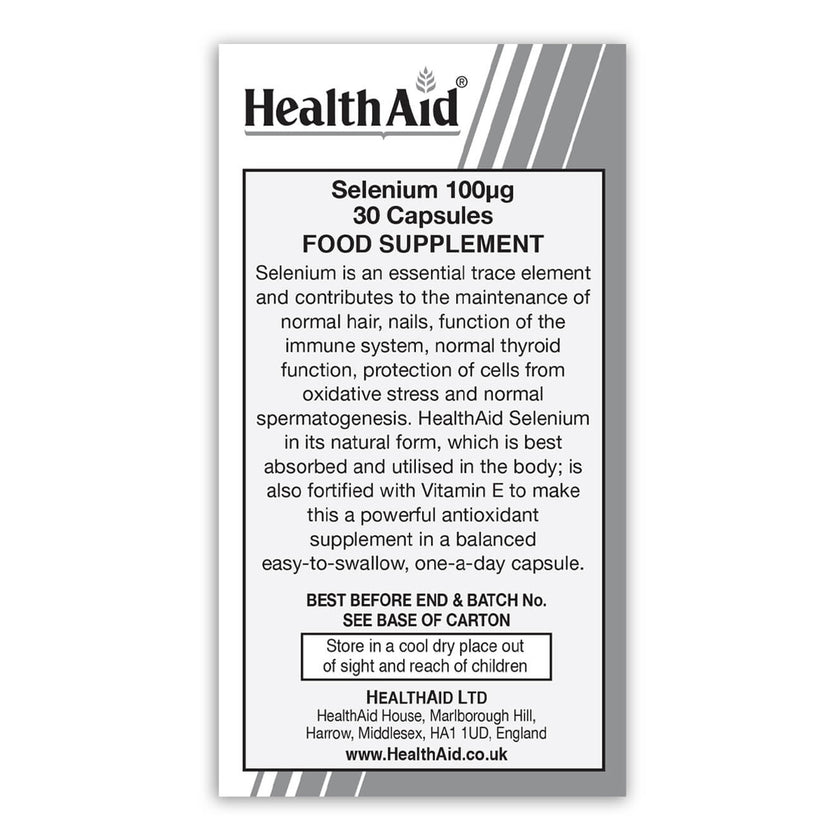 HealthAid Selenium With Vitamin E Capsules