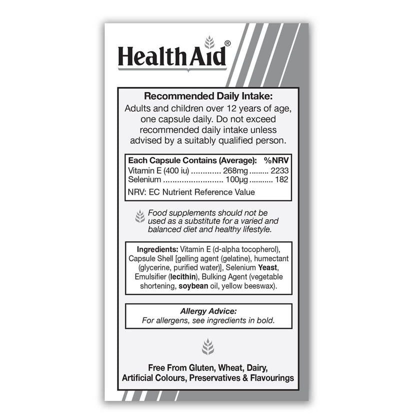 HealthAid Selenium With Vitamin E Capsules