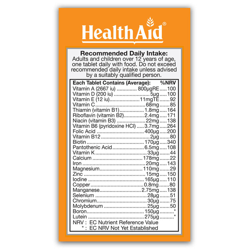 HealthAid A to Z Multivit Tablets