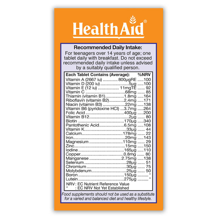 HealthAid Teenvital Tablets