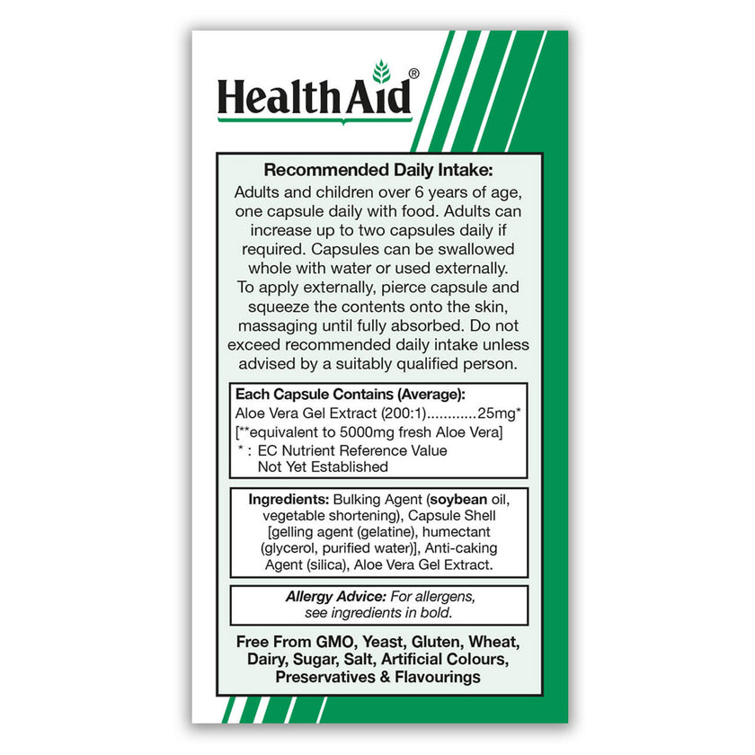 HealthAid Aloe Vera 5000mg Capsules