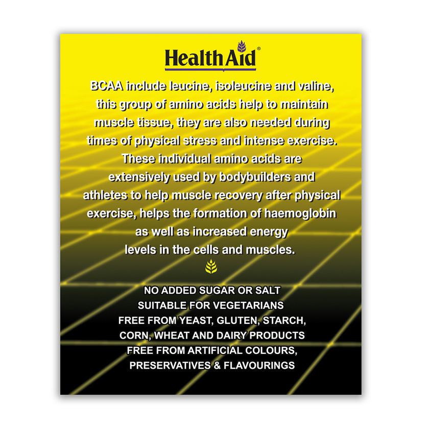 HealthAid Branched Chain Amino Acids + Vitamin B6 Tablets