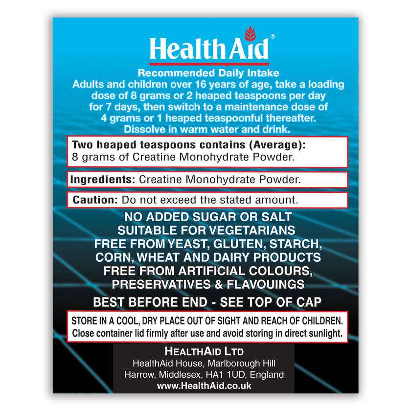 HealthAid Creatine Monohydrate 200g Powder
