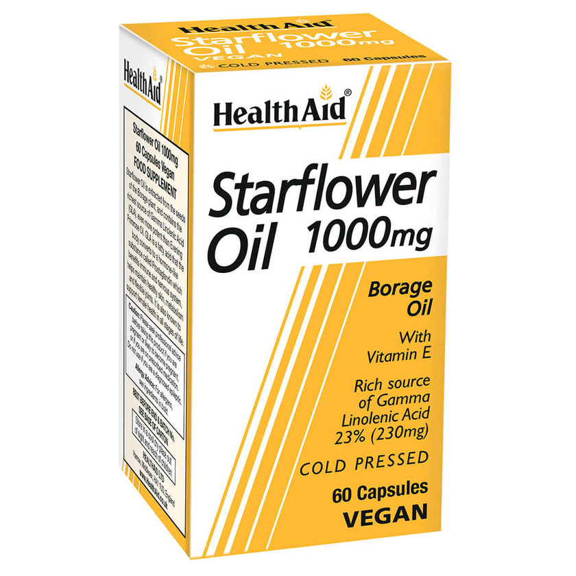 HealthAid Starflower Oil 1000mg (23% GLA) Capsules