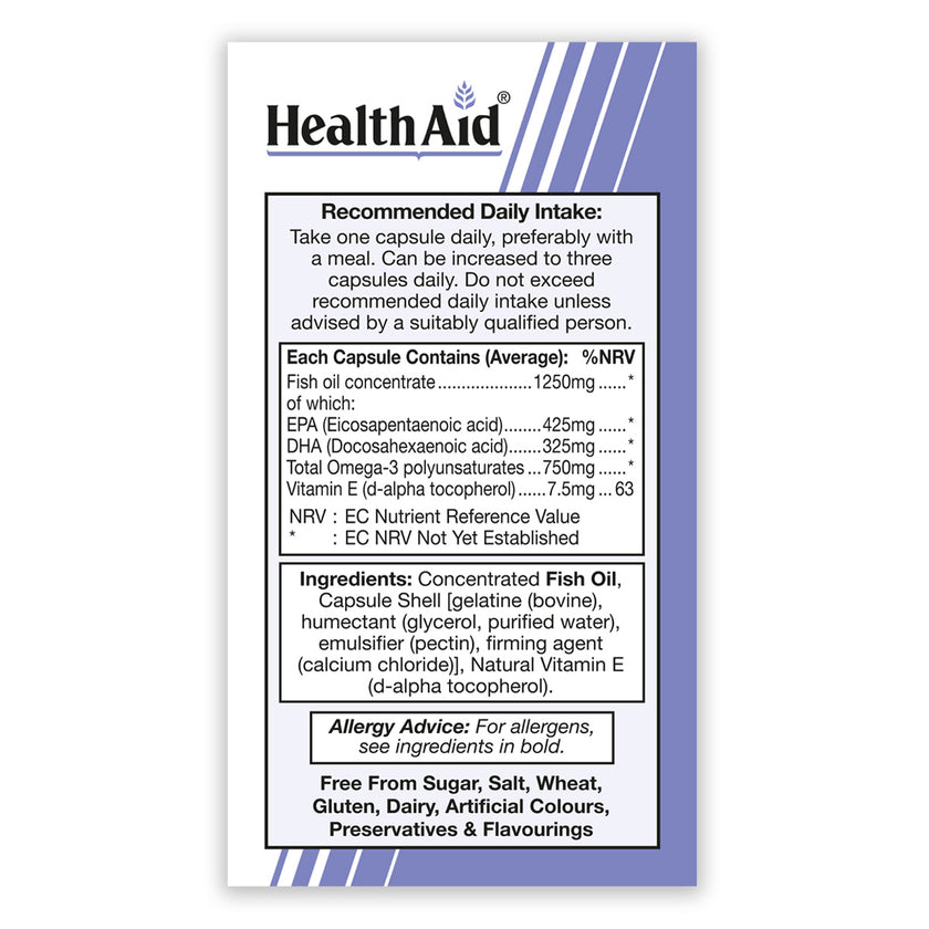 HealthAid Omega 3 750mg Capsules