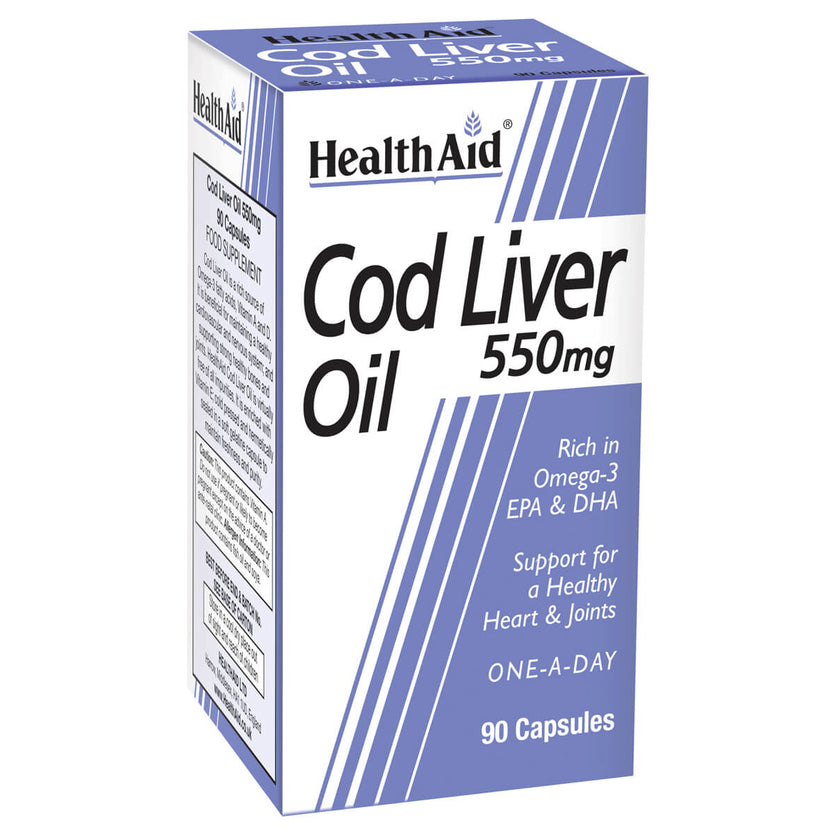HealthAid Cod Liver Oil 550mg Capsules