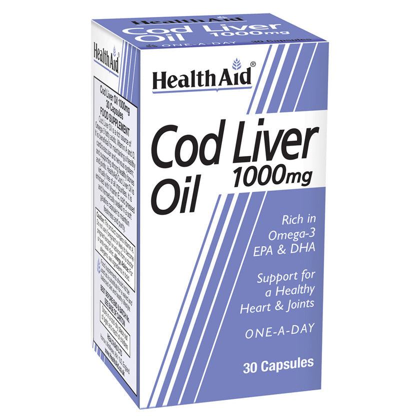 HealthAid Cod Liver Oil 1000mg Capsules