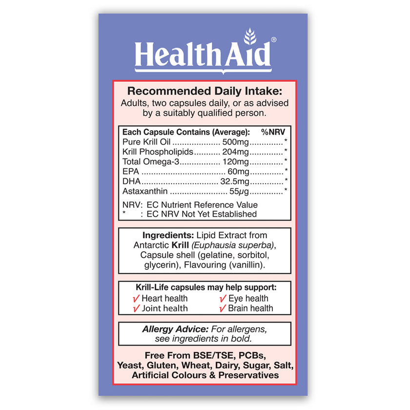 HealthAid Krill-Life Capsules