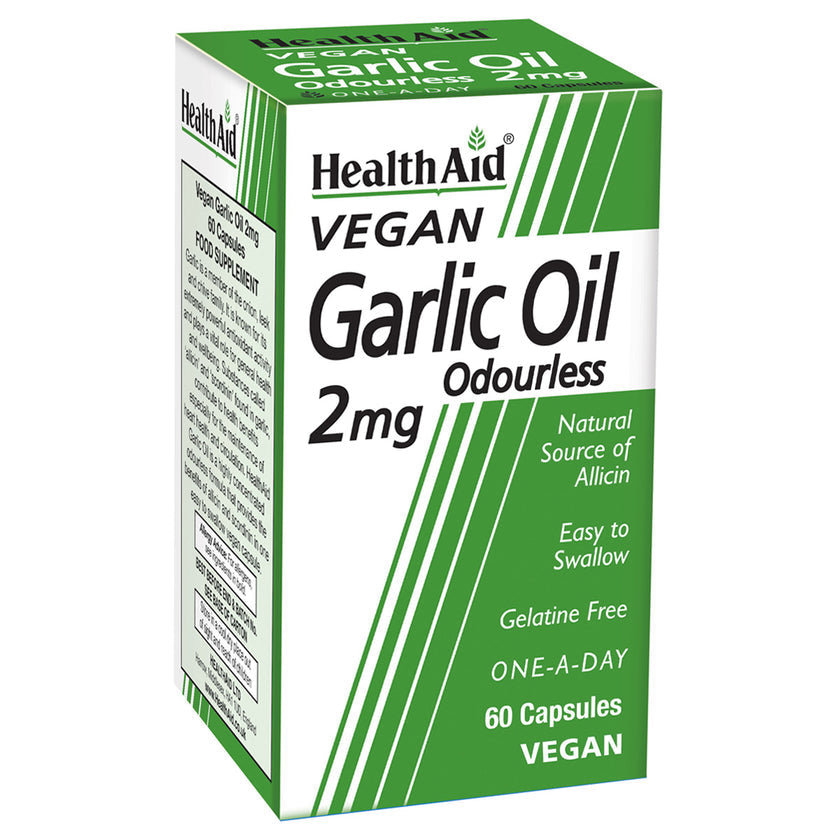 HealthAid Garlic Oil 2mg Odourless Vegicaps