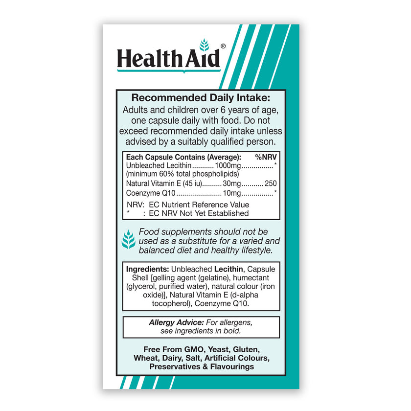 HealthAid Lecithin 1000mg Capsules