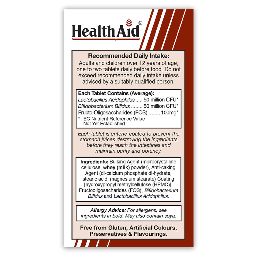 HealthAid Acidophilus (100million) +FOS Tablets