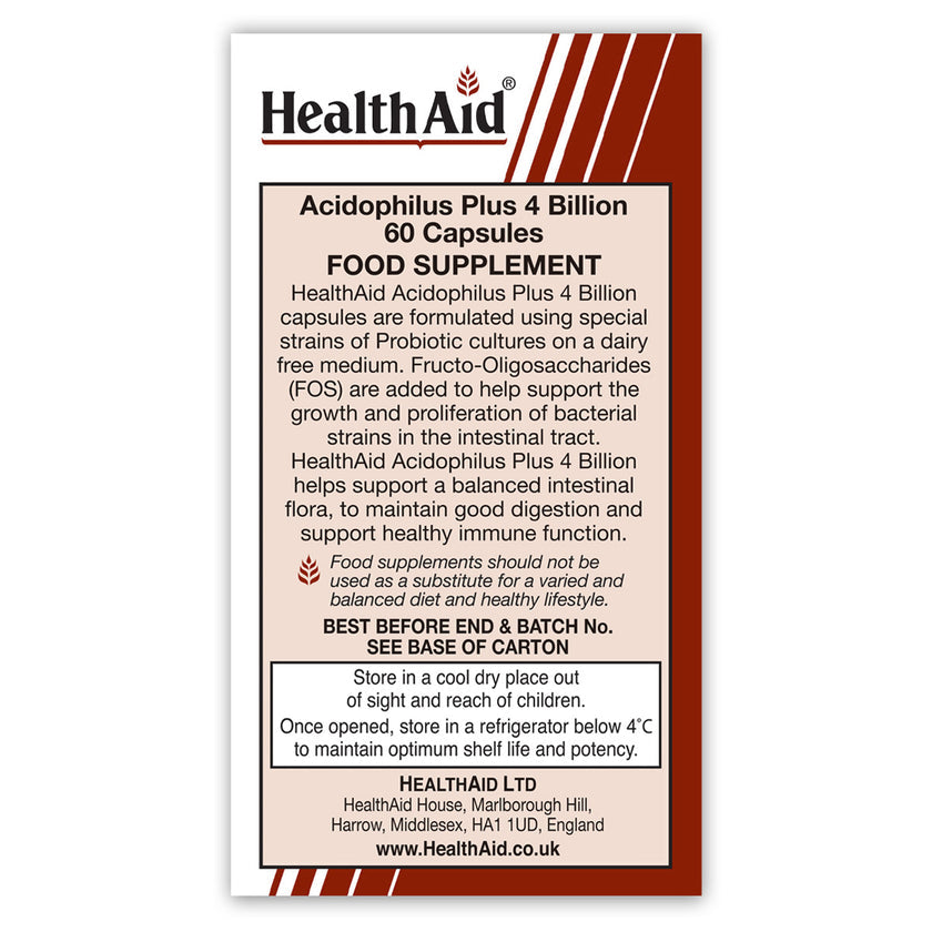 HealthAid Acidophilus Plus 4 Billion