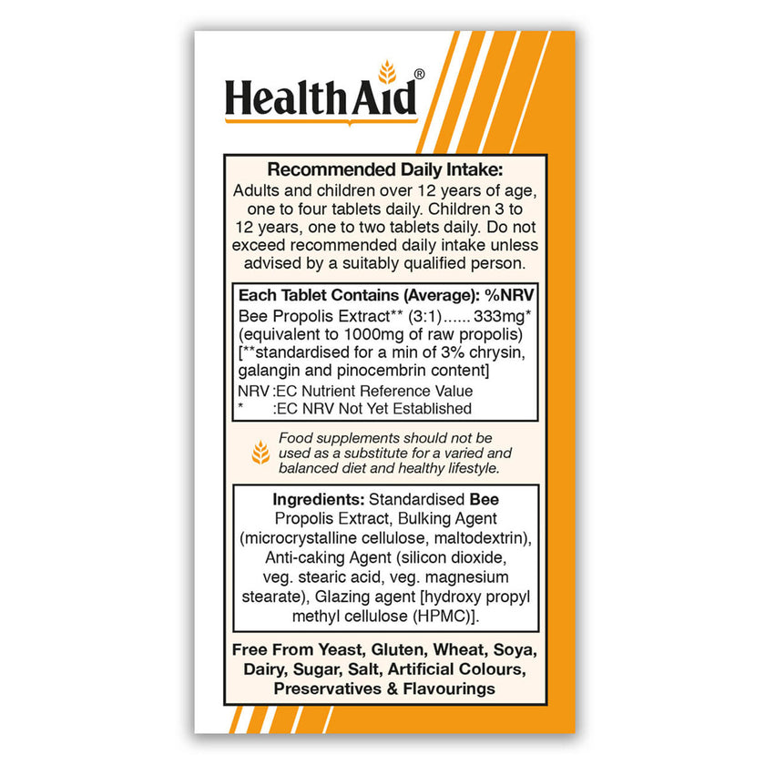HealthAid Bee Propolis 1000mg Tablets