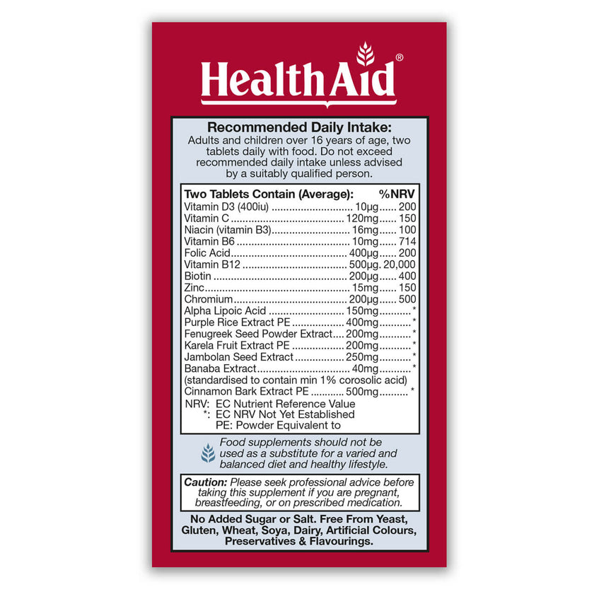 HealthAid GlucoBate Tablets