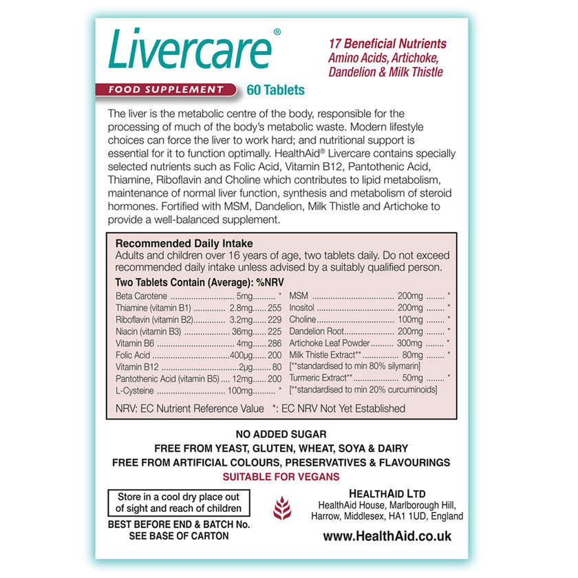 HealthAid Livercare® Tablets