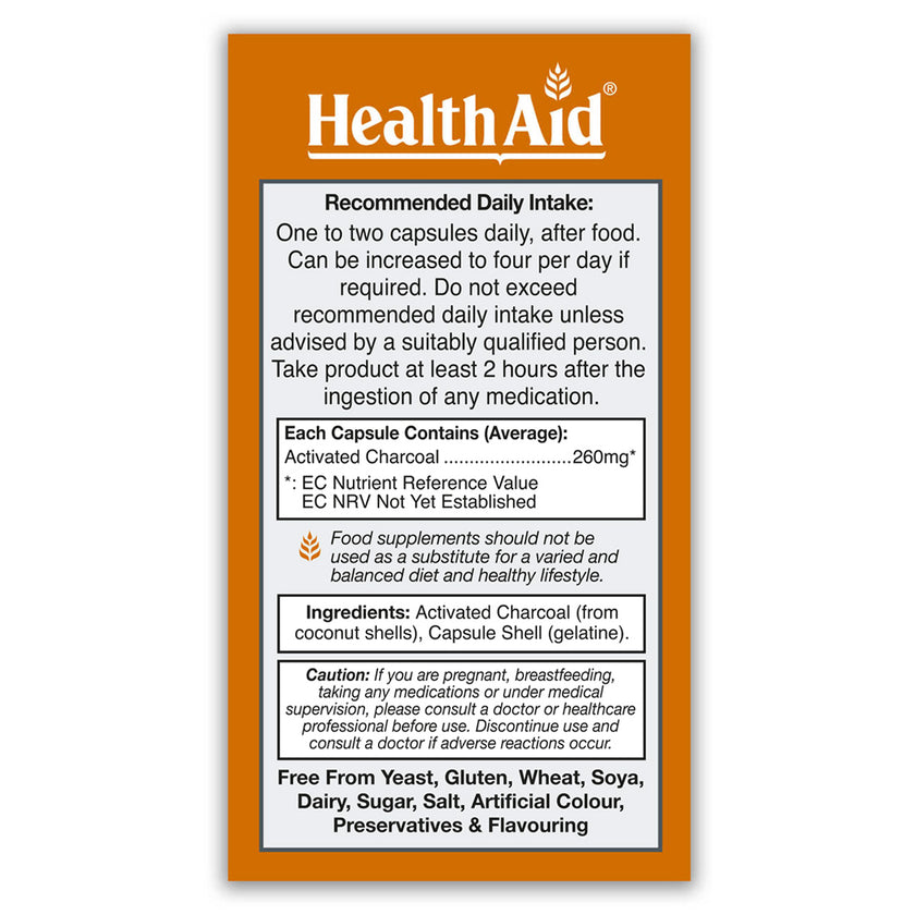 HealthAid Gastone (Activated Charcoal) Capsules