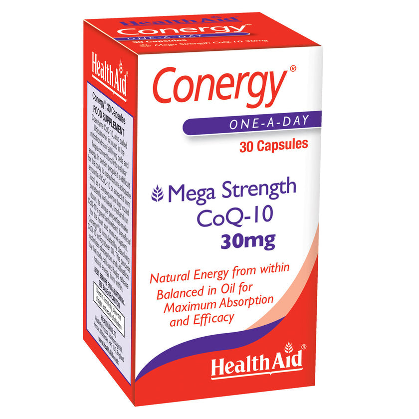 HealthAid Conergy CoQ-10 30mg +Vit E Capsules