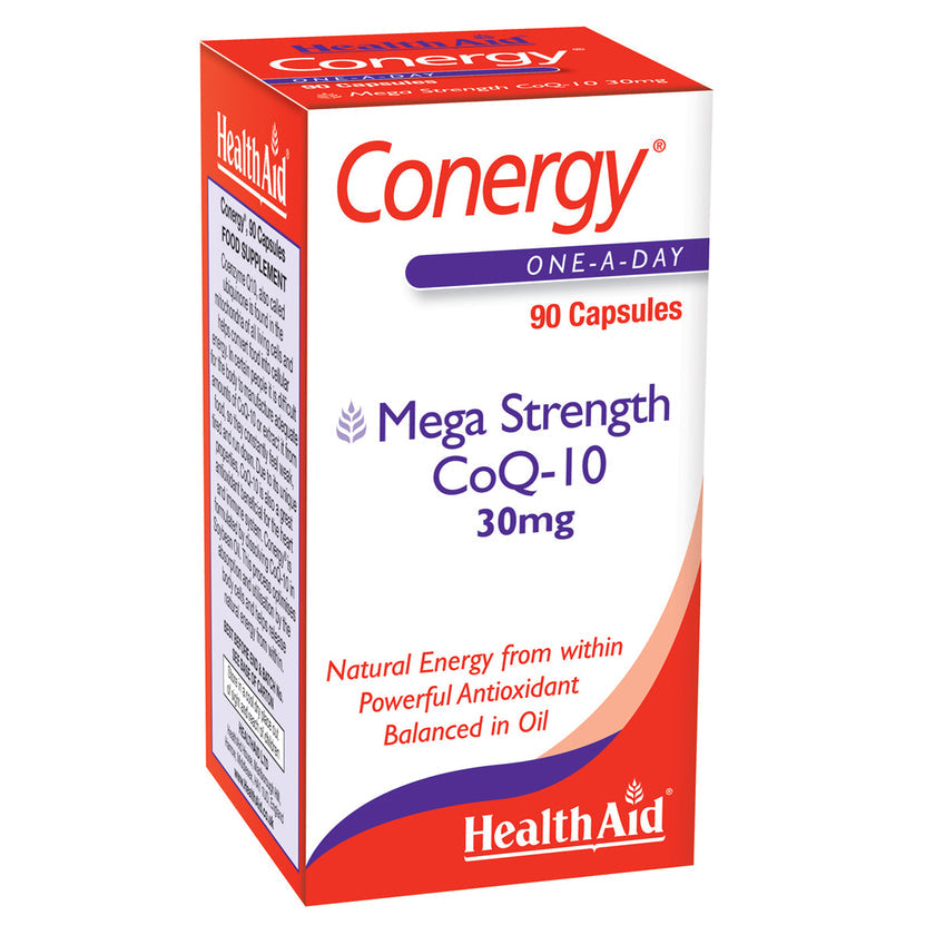 HealthAid Conergy CoQ-10 30mg +Vit E Capsules