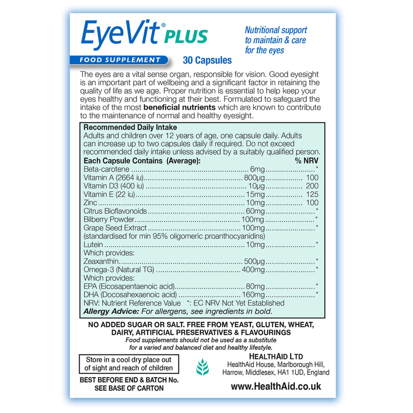 HealthAid EyeVit Plus Capsules