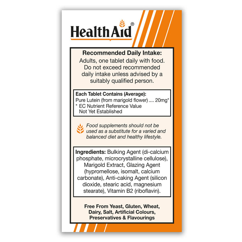 HealthAid Lutein 20mg Tablets