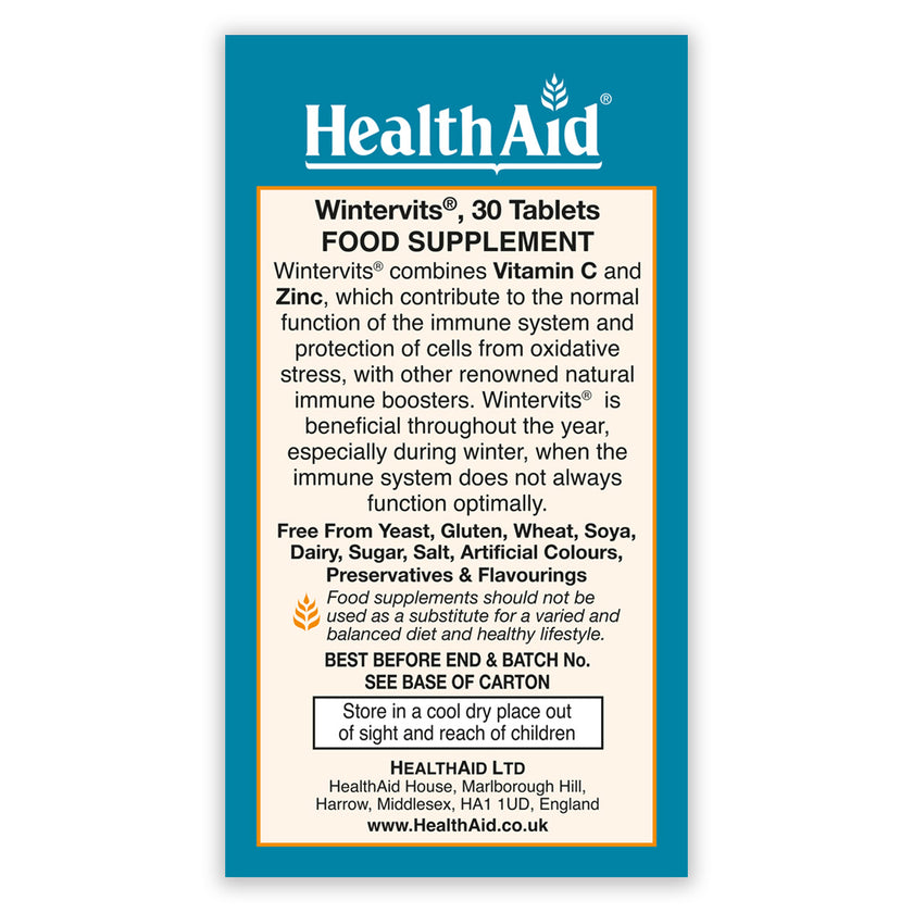 HealthAid Wintervits® (Vitamin C, Zinc, Propolis, Maitake ++)
