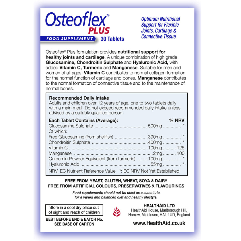 HealthAid Osteoflex® Plus Tablets