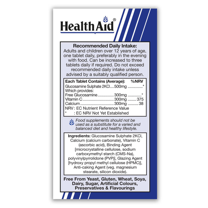 HealthAid Glucosamine Sulphate 500mg Tablets