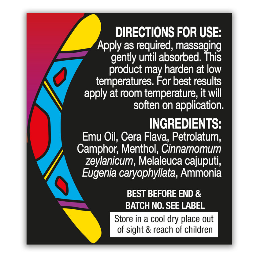HealthAid Emu Oil - Muscle & Joint Rub Cream