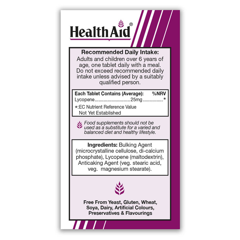 HealthAid Lycopene 25mg Tablets