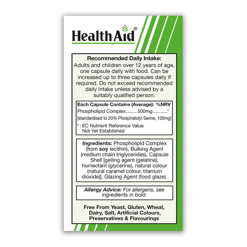 HealthAid Phosphatidyl Serine 100mg Capsules