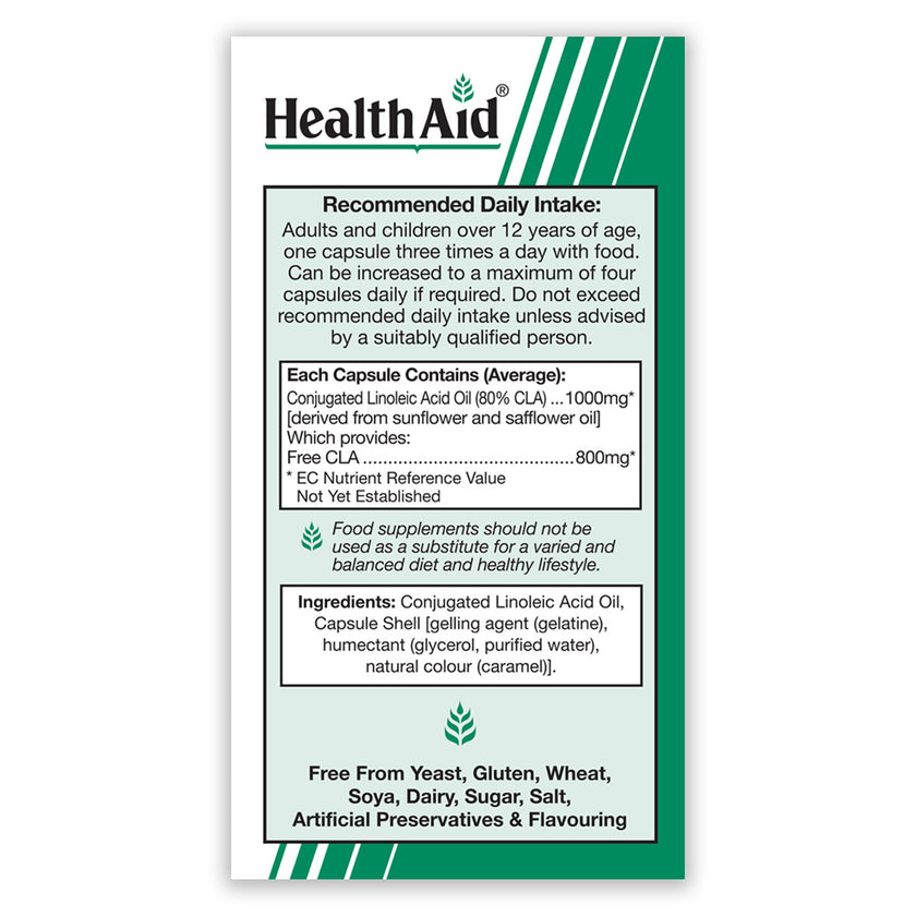 HealthAid CLA (Conjugated Linoleic Acid) 1000mg Capsules
