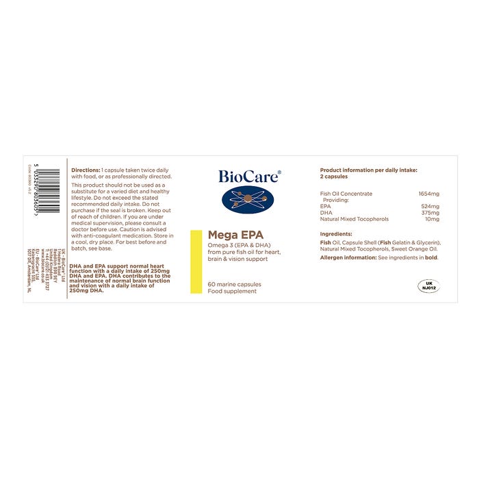 BioCare Mega EPA Capsules
