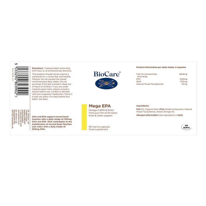 BioCare Mega EPA Capsules