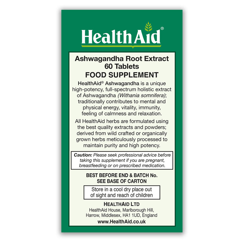 HealthAid Ashwagandha Root Extract Tablets