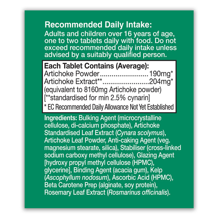 HealthAid Artichoke 8350mg Tablets