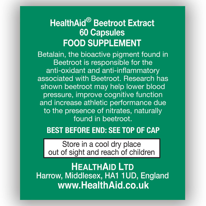 HealthAid Beetroot Extract 750mg Capsules