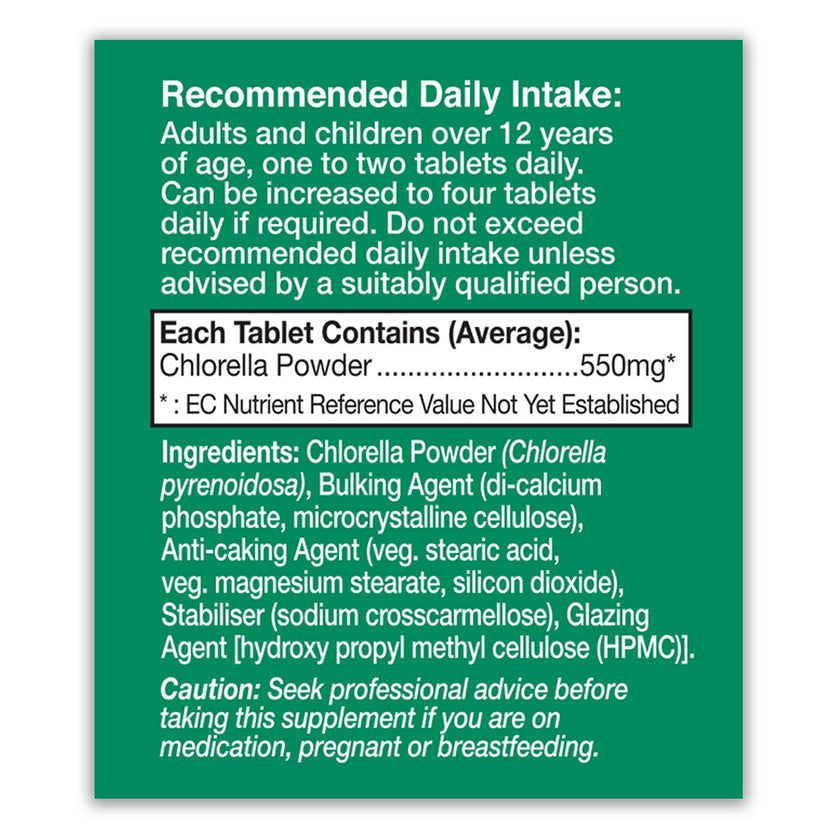 HealthAid Chlorella 550mg Tablets