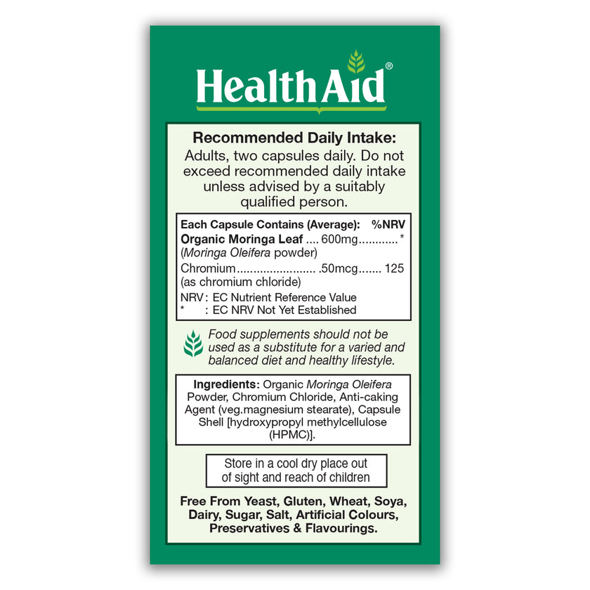 HealthAid Moringa Leaf Capsules
