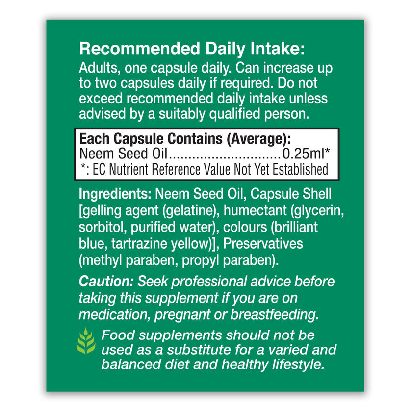 HealthAid Neem Oil Capsules
