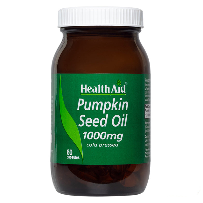 HealthAid Pumpkin Seed Oil 1000mg Capsules