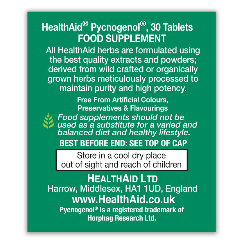 HealthAid Pycnogenol Extract 30mg Tablets
