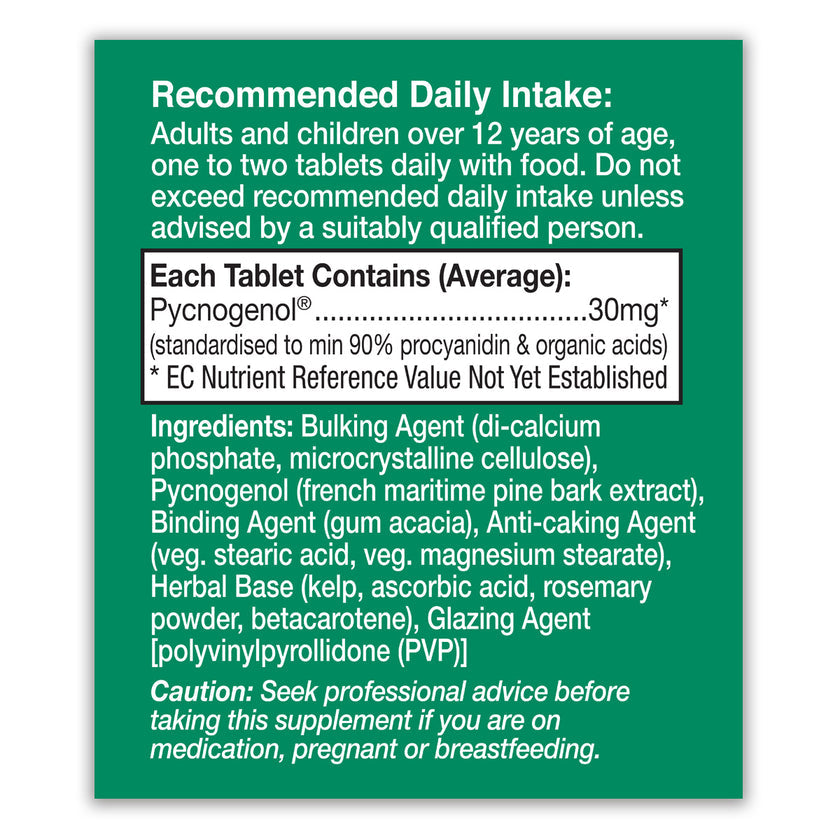 HealthAid Pycnogenol Extract 30mg Tablets