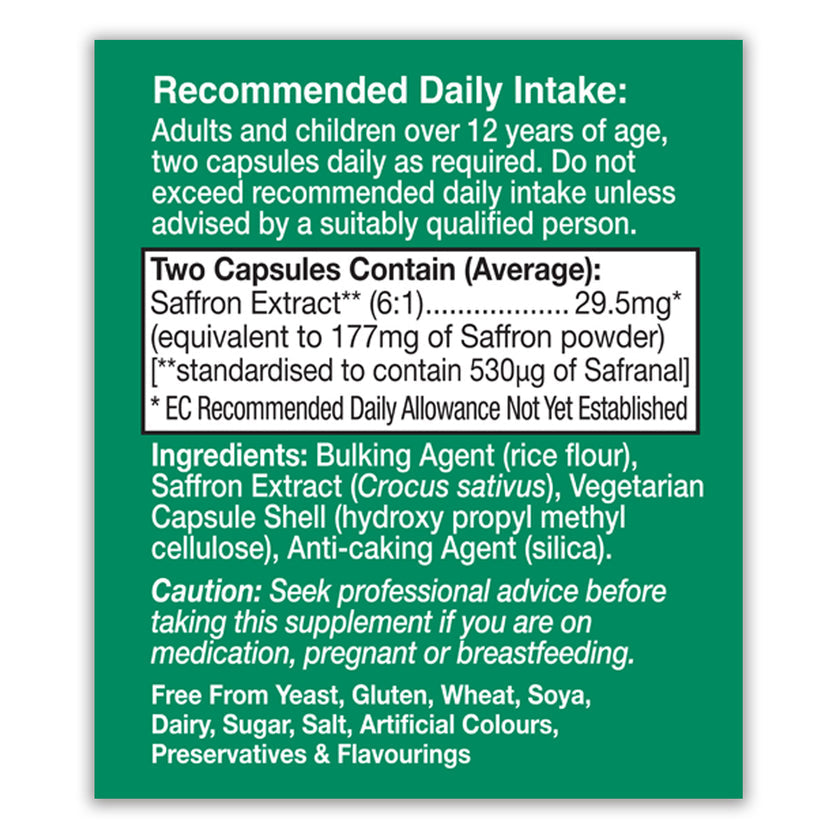 HealthAid Saffron 177mg Capsules